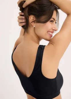 bonprix Lot de 3 brassières coton extensible|Femme Sous-Vêtements Sport|Lingerie Coton