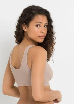 Femme bonprix Sans Couture|Basiques|Lot de 2 brassières côtelées sans coutures Feel Comfort