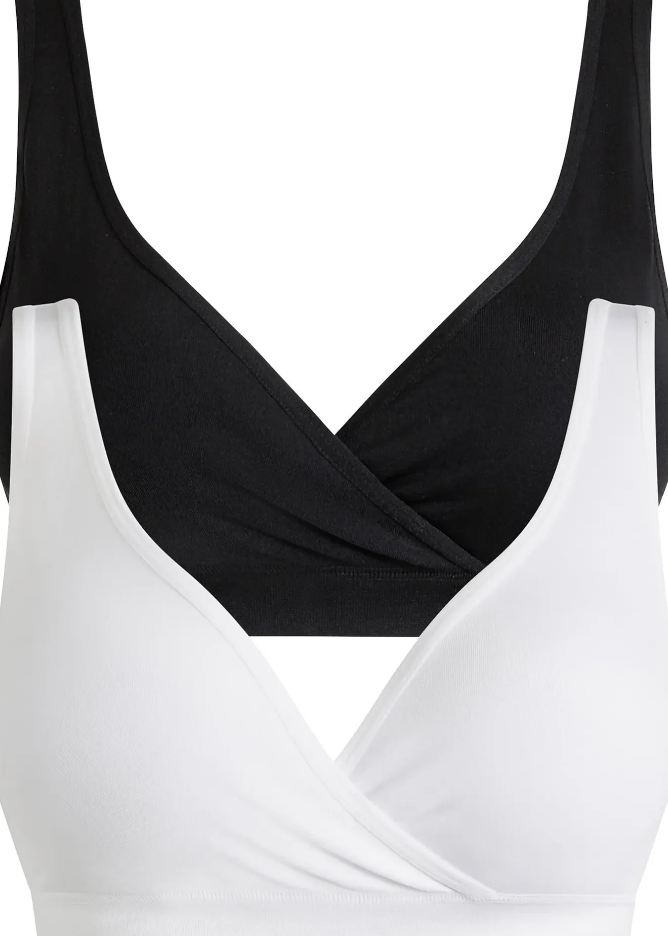 bonprix Lot de 2 brassières d'allaitement sans couture en matière durable|Femme Sans Couture|Maternité