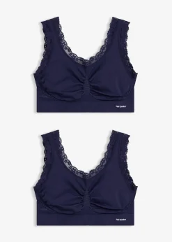 bonprix Lot de 2 brassières sans coutures Feel Comfort|Femme Sans Couture|Basiques