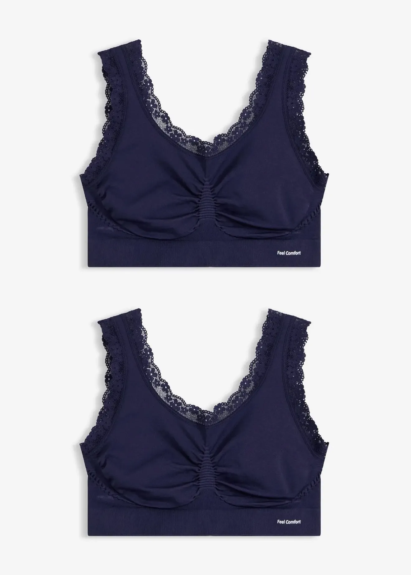 bonprix Lot de 2 brassières sans coutures Feel Comfort|Femme Sans Couture|Basiques