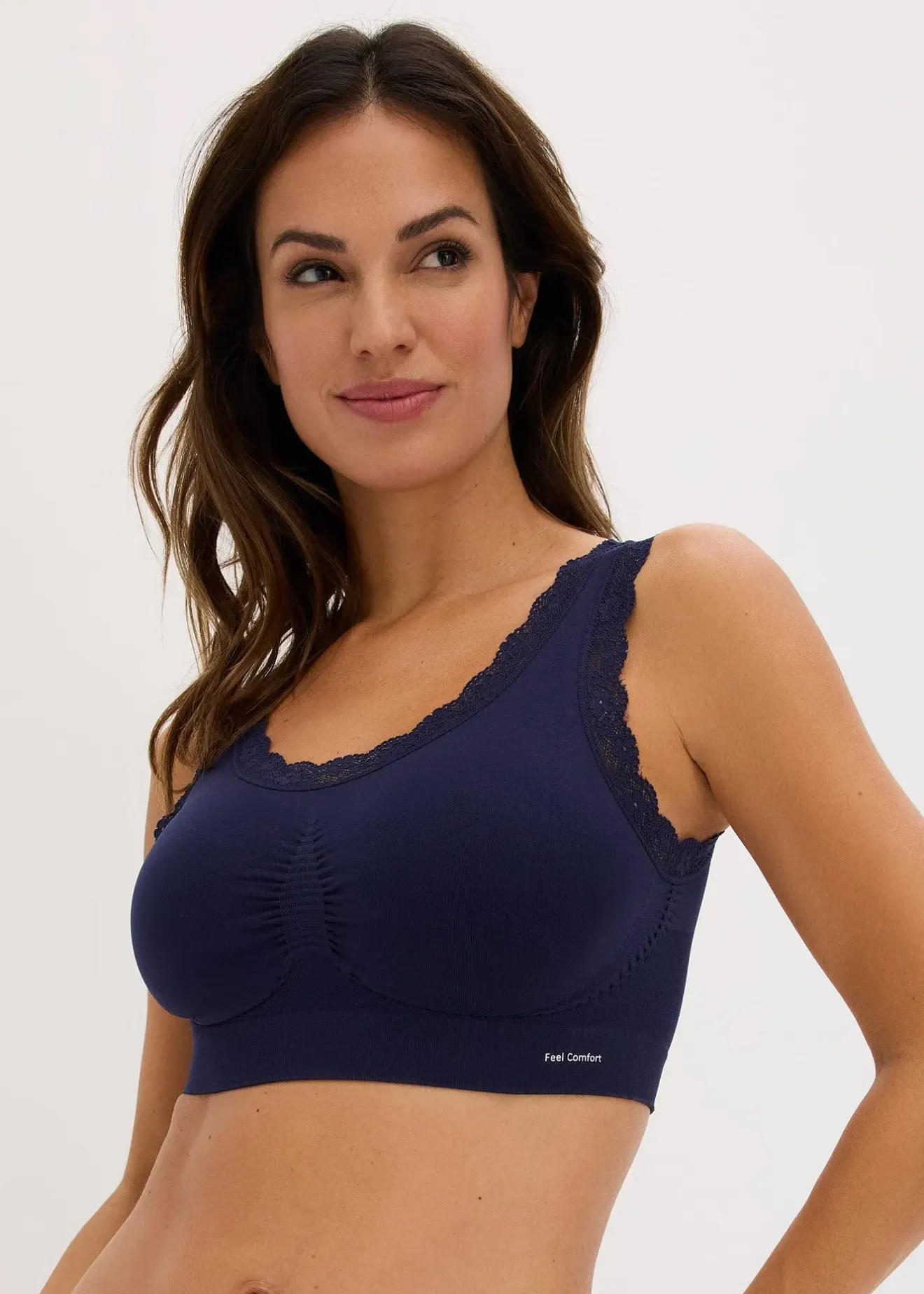 bonprix Lot de 2 brassières sans coutures Feel Comfort|Femme Sans Couture|Basiques