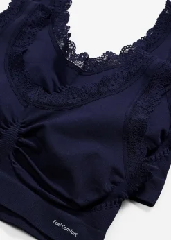 bonprix Lot de 2 brassières sans coutures Feel Comfort|Femme Sans Couture|Basiques