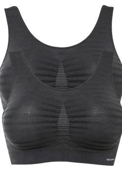 bonprix Lot de 2 brassières sans coutures Feel Comfort|Femme Sans Couture|Basiques