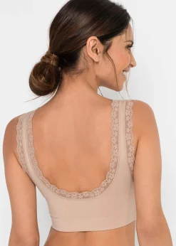 Femme bonprix Sans Couture|Basiques|Lot de 2 brassières sans coutures Feel Comfort