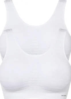 Femme bonprix Sans Couture|Basiques|Lot de 2 brassières sans coutures Feel Comfort
