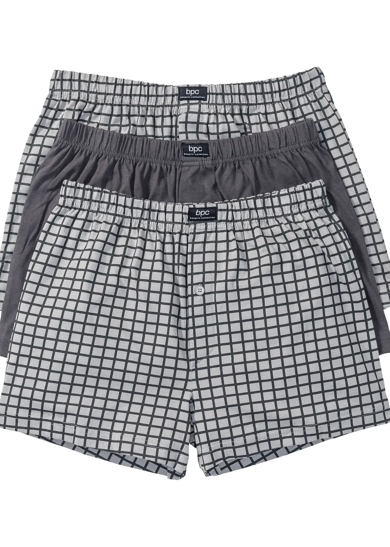 Homme bonprix Caleçons|Sous-Vêtements|Lot de 3 caleçons en jersey coton