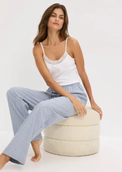 bonprix Lot de 2 caracos avec dentelle|Femme Lingerie Coton