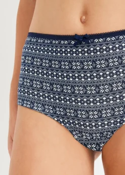 Femme bonprix Lingerie Coton|Bas|Lot de 4 culottes coton Maxi