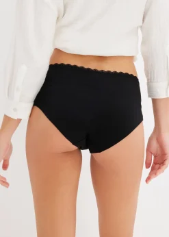 Femme bonprix Maternité|Lingerie Coton|Lot de 3 culottes de grossesse en coton et dentelle