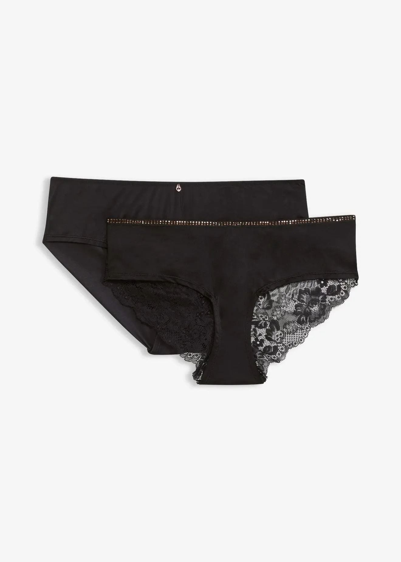 bonprix Lot de 2 culottes en dentelle élégante|Femme Dessous|Bas