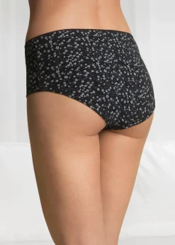bonprix Lot de 4 culottes Maxi|Femme Lingerie Coton|Bas