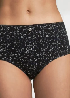 bonprix Lot de 4 culottes Maxi|Femme Lingerie Coton|Bas