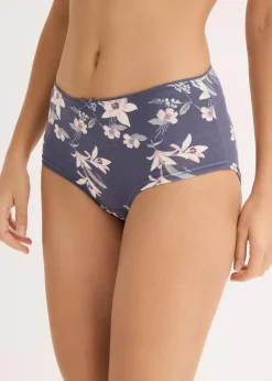 bonprix Lot de 4 culottes Maxi|Femme Lingerie Coton|Bas