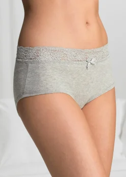 bonprix Lot de 4 culottes maxi|Femme Basiques|Lingerie Coton