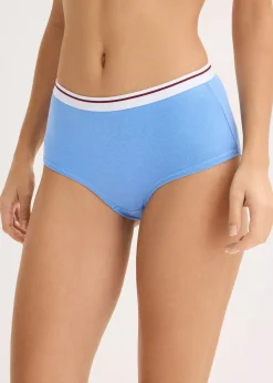 bonprix Lot de 4 culottes Maxi|Femme Lingerie Coton|Bas