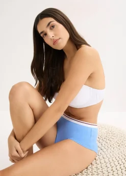 bonprix Lot de 4 culottes Maxi|Femme Lingerie Coton|Bas