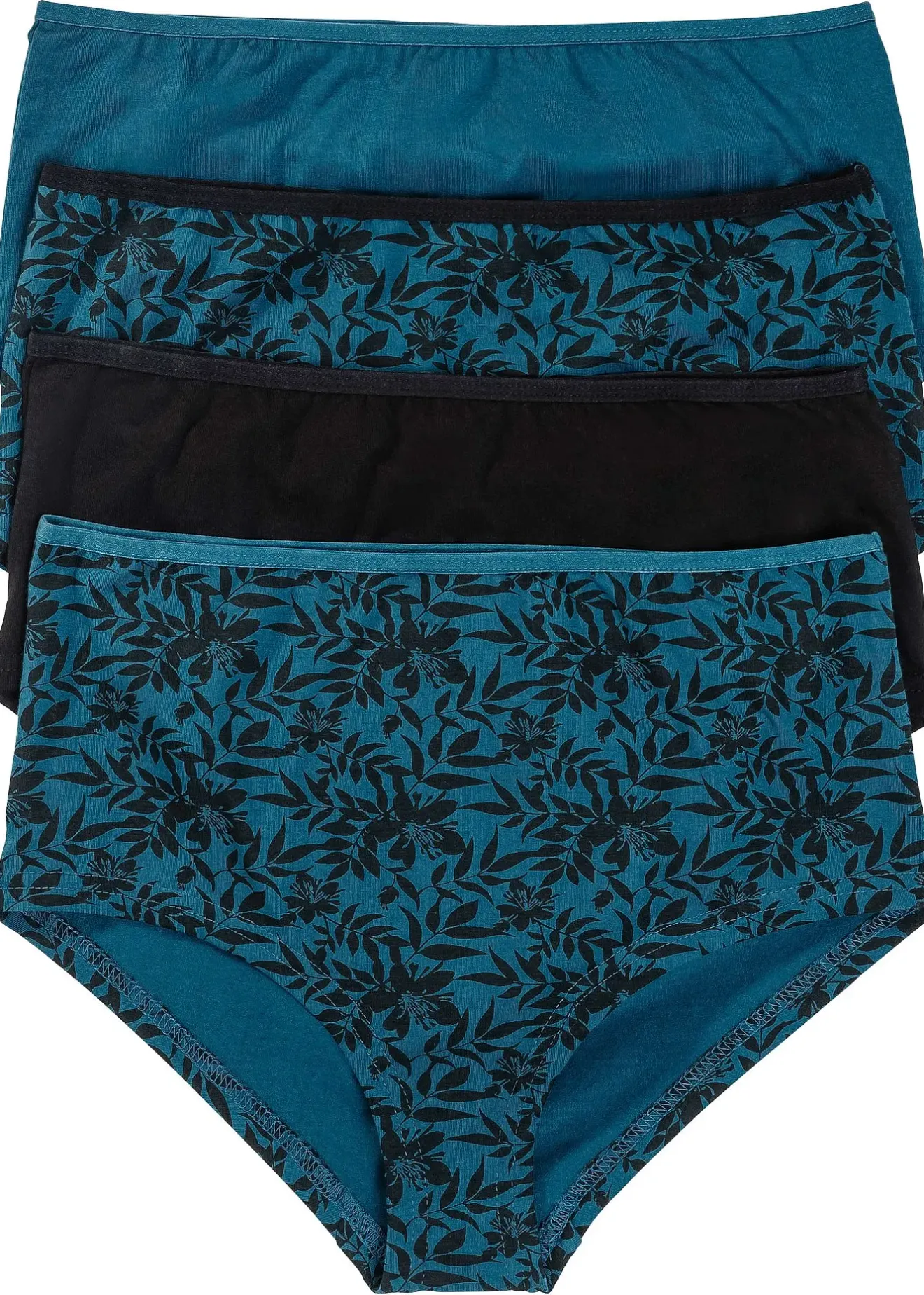 Femme bonprix Lingerie Coton|Bas|Lot de 4 culottes maxi coton