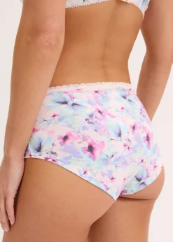 Femme bonprix Lingerie Coton|Bas|Lot de 4 culottes Maxi coton