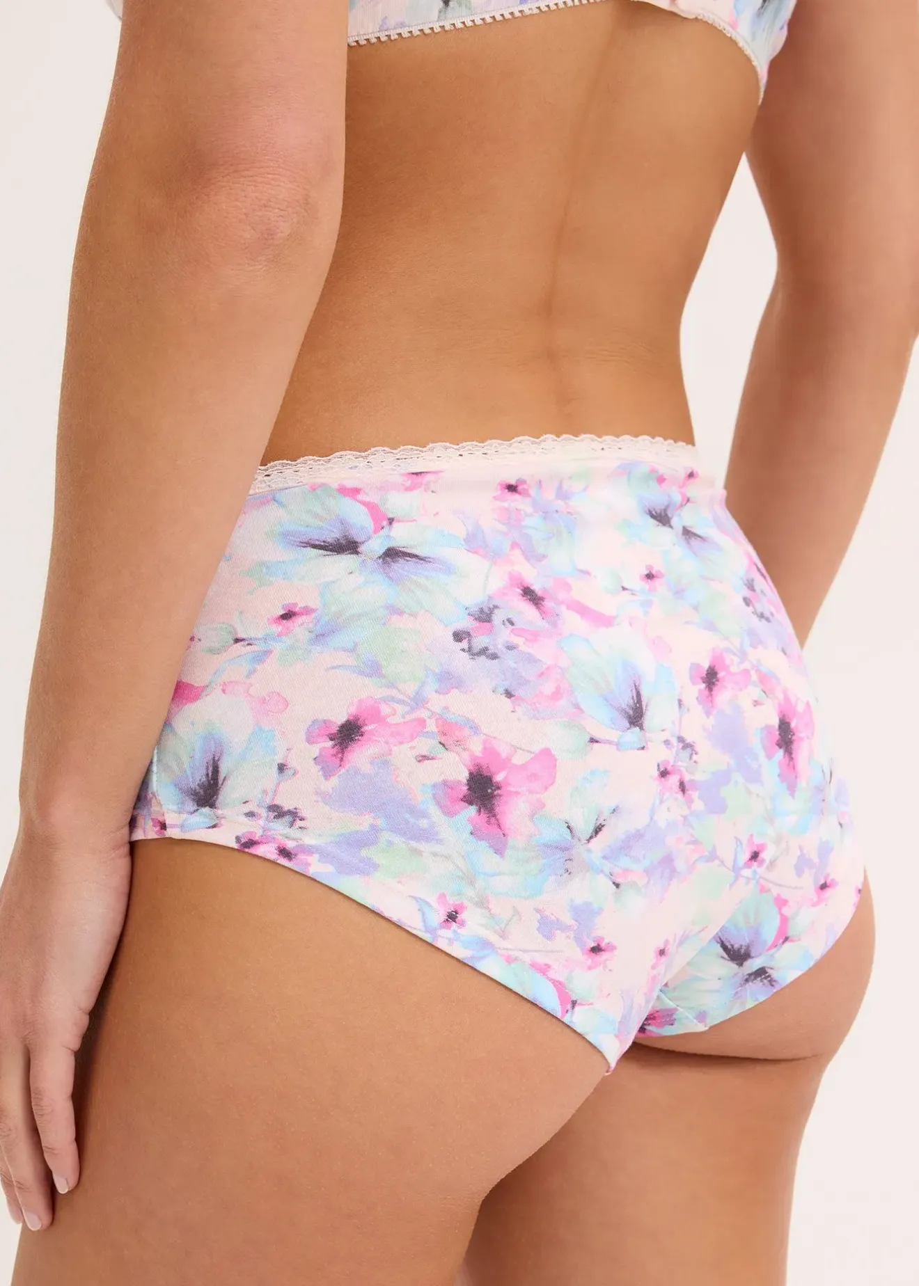 Femme bonprix Lingerie Coton|Bas|Lot de 4 culottes Maxi coton