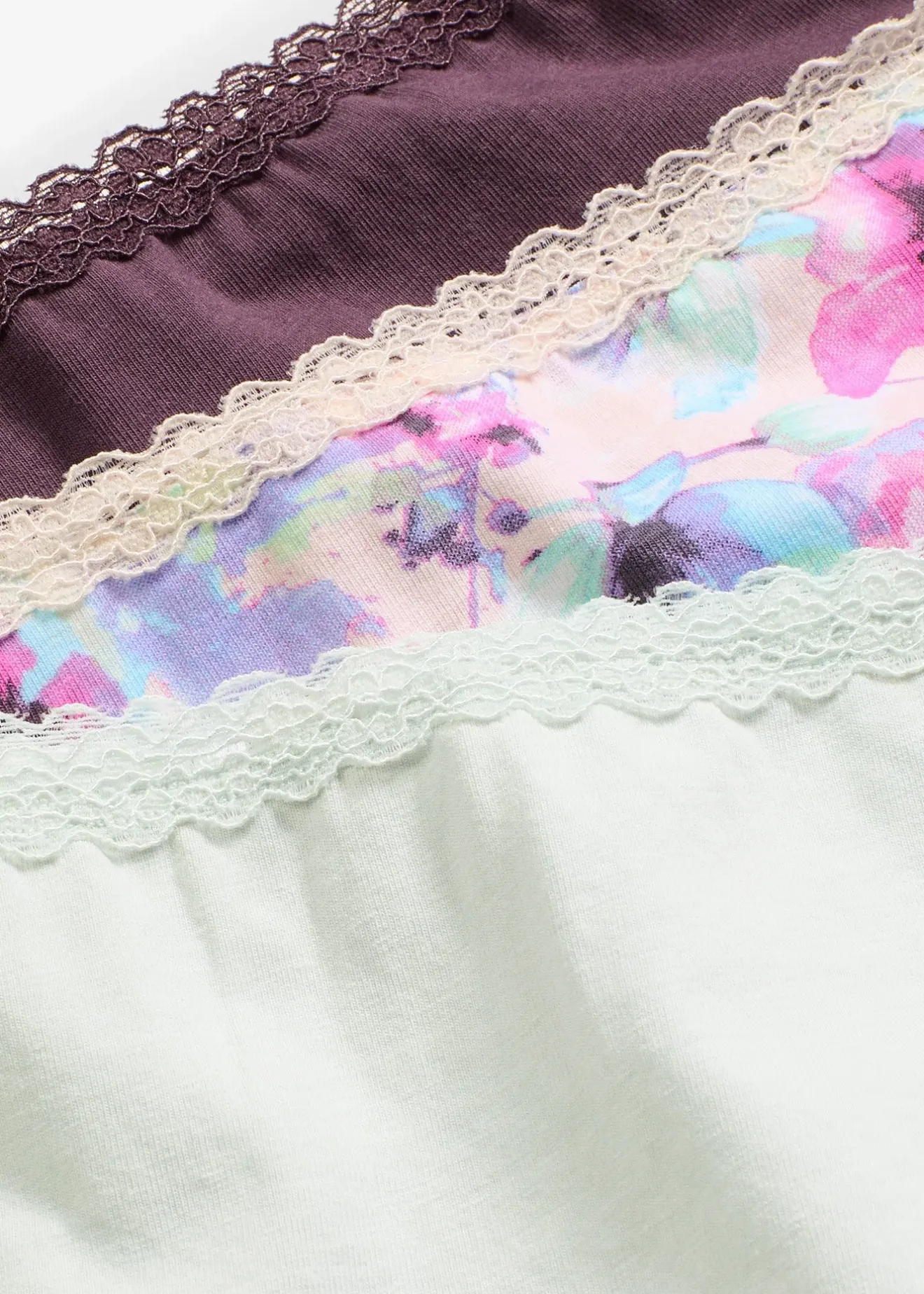 Femme bonprix Lingerie Coton|Bas|Lot de 4 culottes Maxi coton