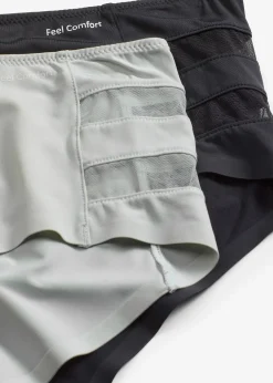 Femme bonprix Sans Couture|Bas|Lot de 2 culottes Maxi Feel Comfort découpes laser