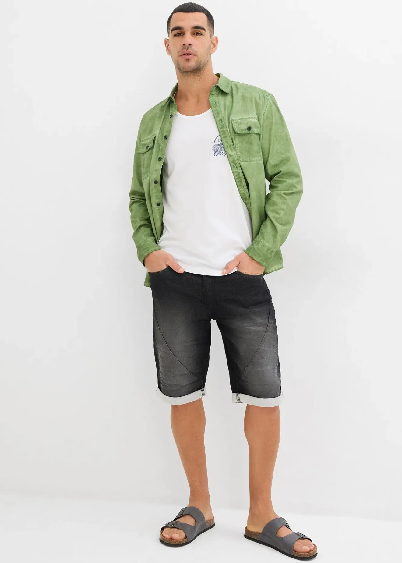 bonprix Lot de 3 débardeurs|Homme Mode Plage|T-Shirts & Polos