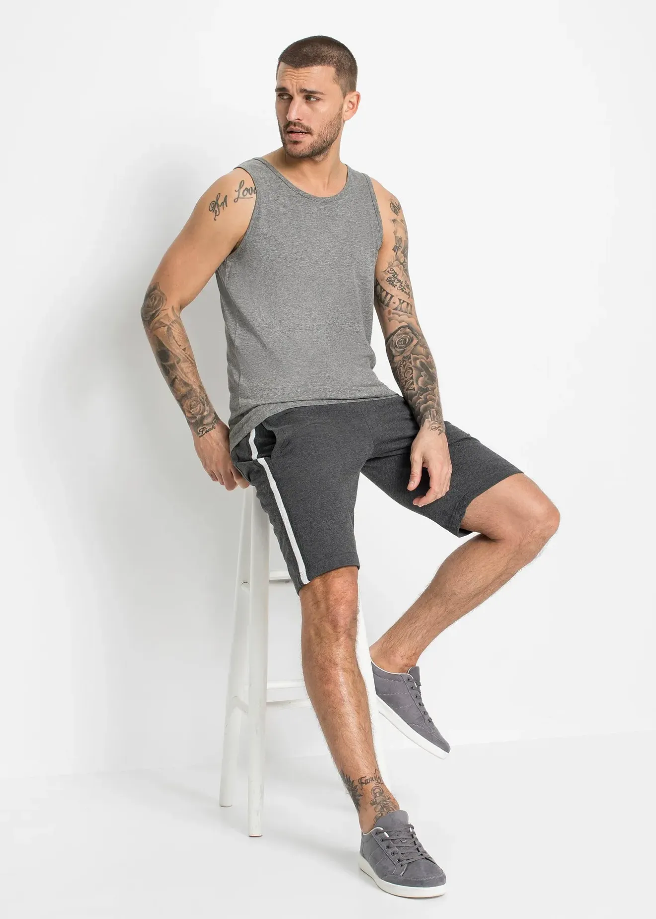 bonprix Lot de 3 débardeurs|Homme Vêtements De Sport|T-Shirts & Polos