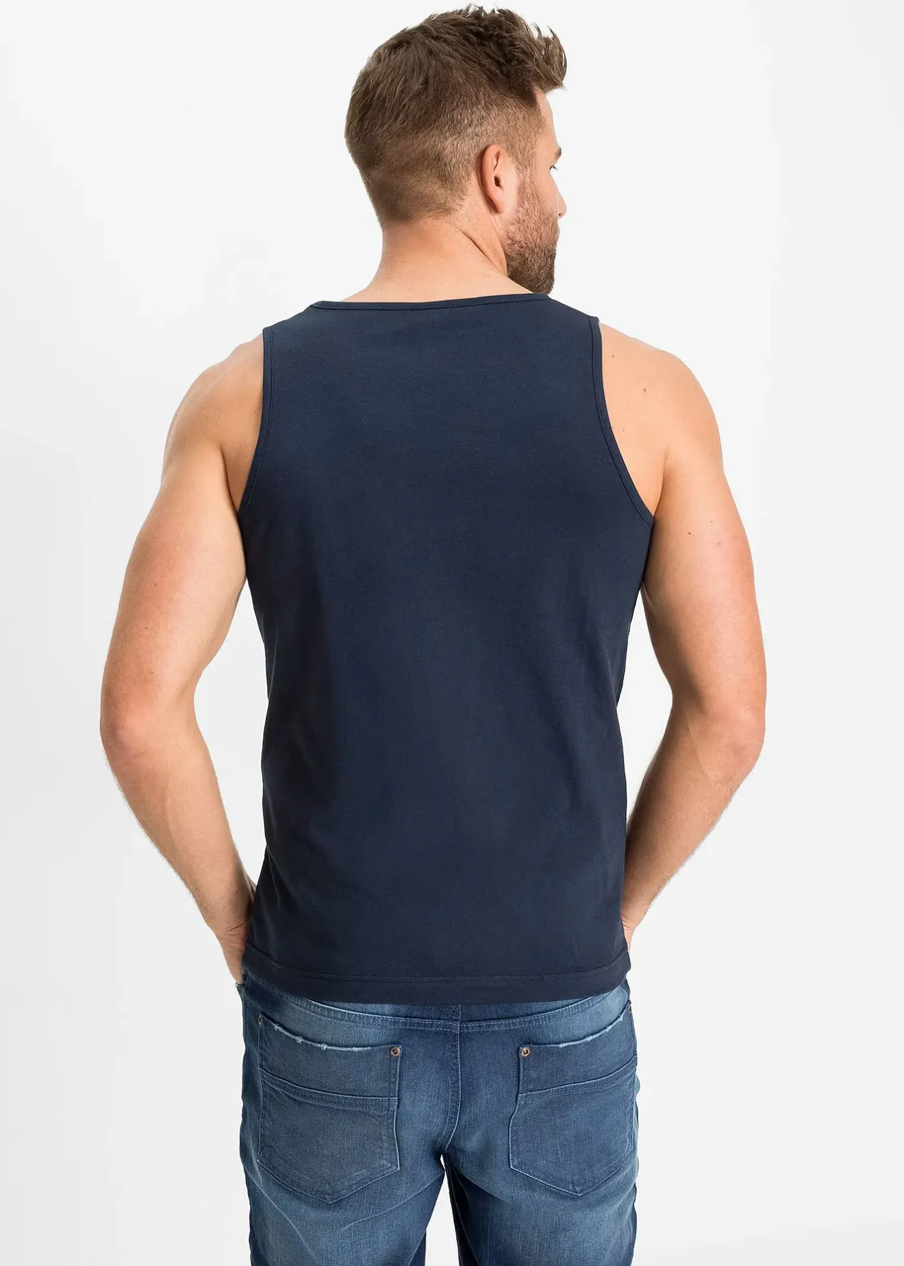 Homme bonprix Mode Plage|T-Shirts & Polos|Lot de 3 débardeurs