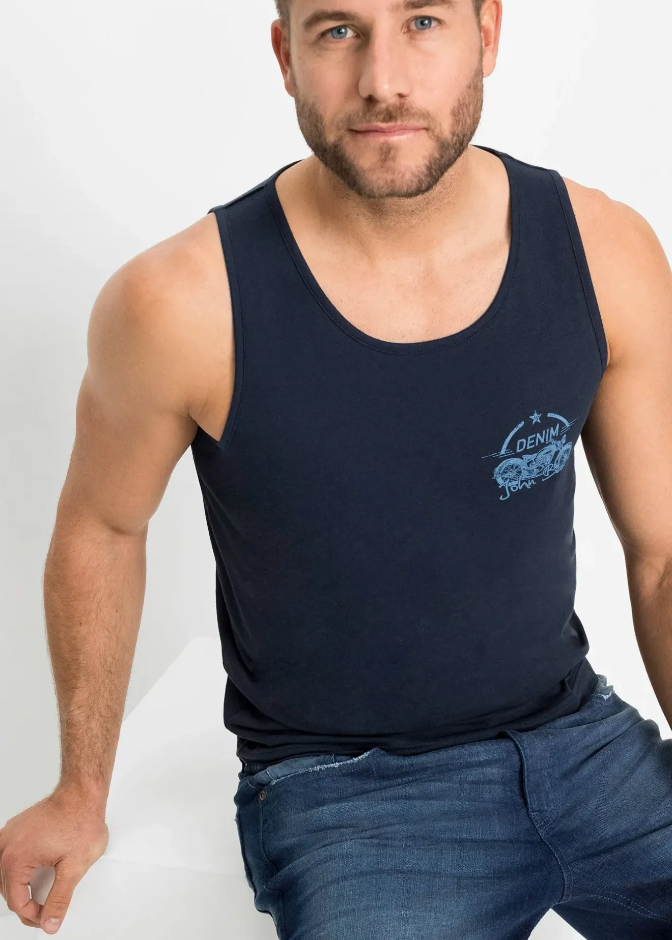 Homme bonprix Mode Plage|T-Shirts & Polos|Lot de 3 débardeurs