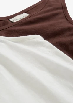 bonprix Lot de 2 débardeurs 100% coton|Femme Tricots De Peau|Basiques