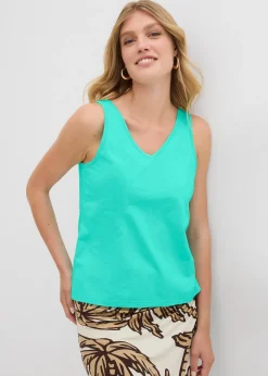 Femme bonprix Tricots De Peau|Basiques|Lot de 2 débardeurs 100% coton