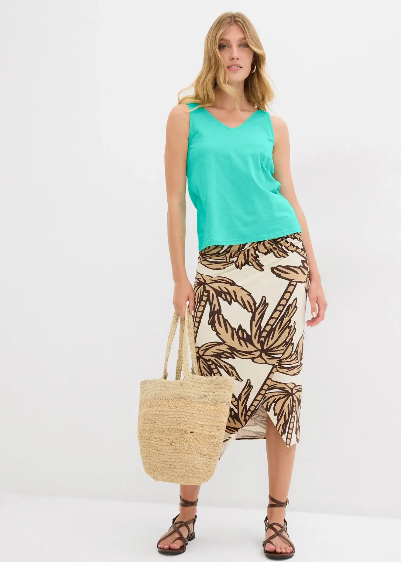 Femme bonprix Tricots De Peau|Basiques|Lot de 2 débardeurs 100% coton