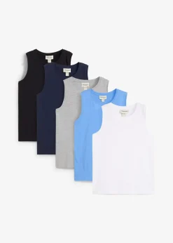 Enfant bonprix Garçons 9-16 Ans·T-Shirts|Lot de 5 débardeurs coton