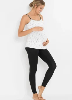 bonprix Lot de 2 débardeurs d’allaitement avec coton|Femme Maternité|Lingerie Coton