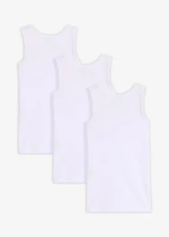 bonprix Lot de 3 débardeurs en coton doux|Enfant Vêtements Enfant|Lot De 2 Articles Et Plus