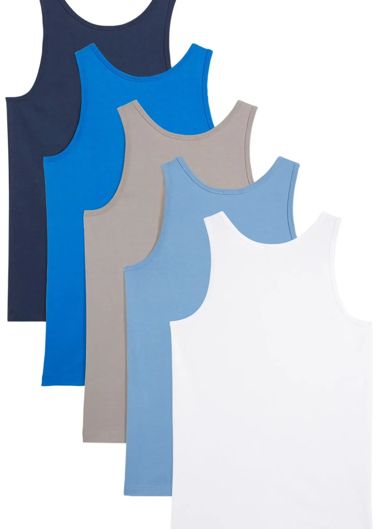 bonprix Lot de 5 débardeurs en coton doux et extensible|Enfant Vêtements Enfant|Lot De 2 Articles Et Plus