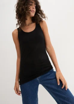 bonprix Lot de 2 débardeurs extensibles|Femme Tricots De Peau|Basiques