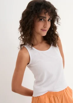 Femme bonprix Tricots De Peau|Basiques|Lot de 2 débardeurs extensibles