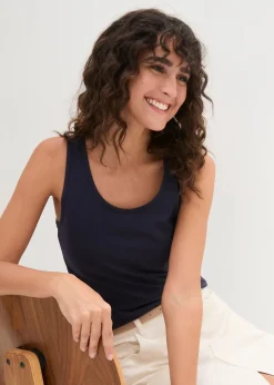 Femme bonprix Tricots De Peau|Basiques|Lot de 2 débardeurs extensibles