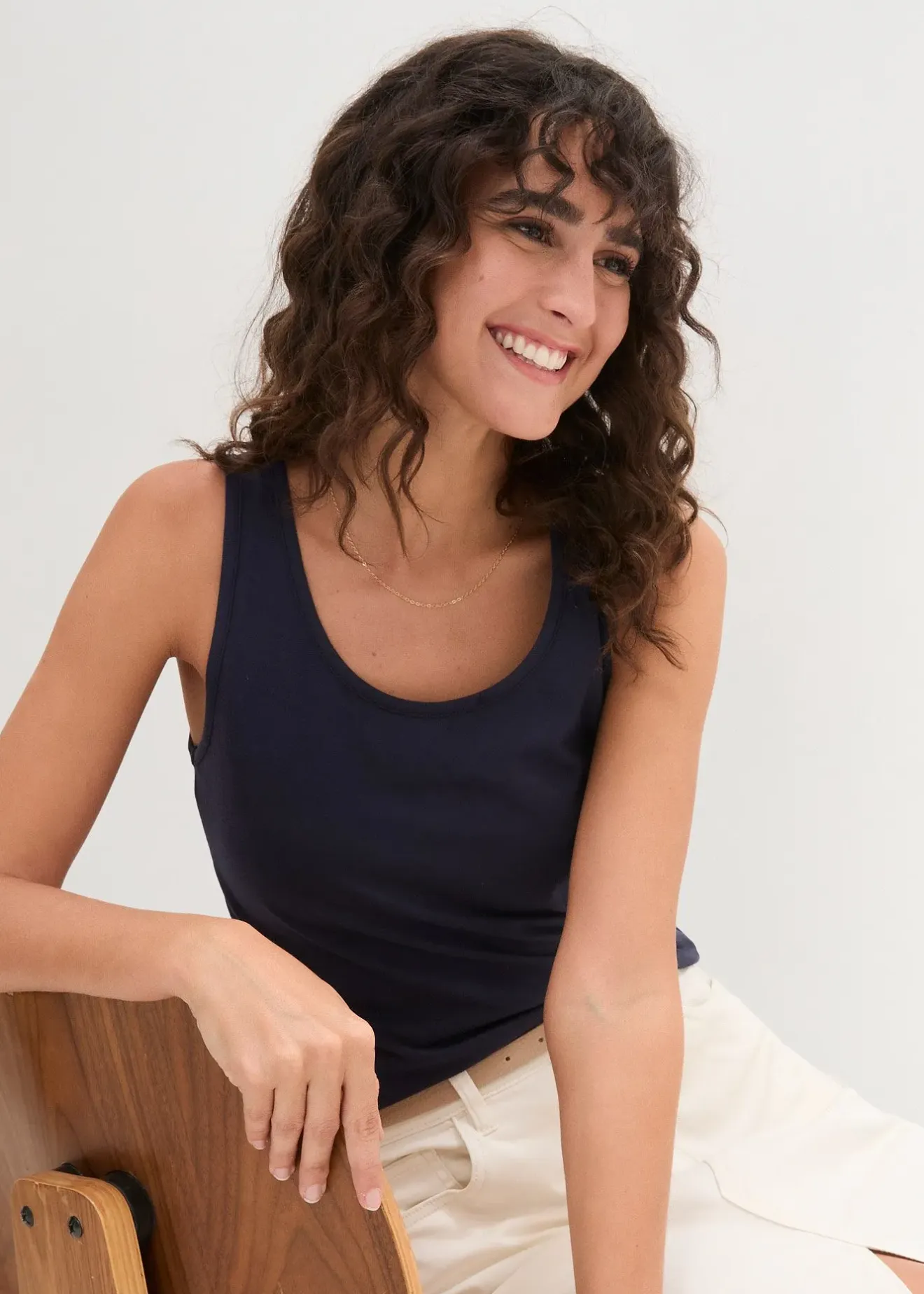 Femme bonprix Tricots De Peau|Basiques|Lot de 2 débardeurs extensibles