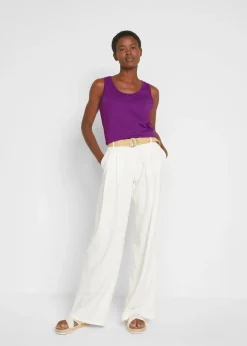 Femme bonprix Tricots De Peau|Basiques|Lot de 5 débardeurs longs 100% coton