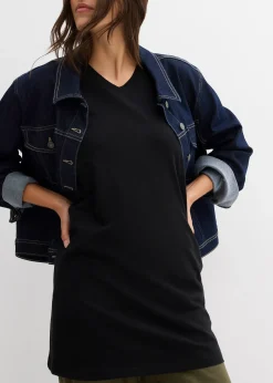 Femme bonprix Tricots De Peau|Basiques|Lot de 2 débardeurs longs 100% coton