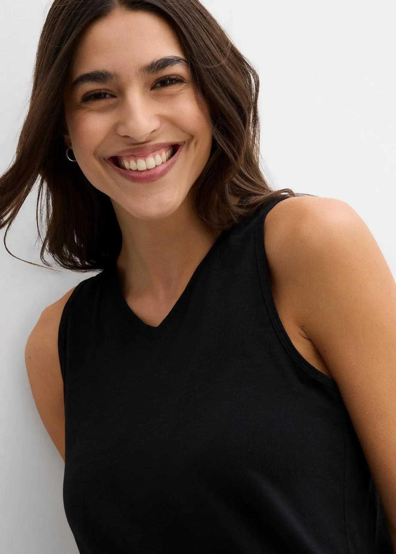 Femme bonprix Tricots De Peau|Basiques|Lot de 2 débardeurs longs 100% coton