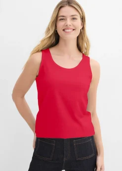 Femme bonprix Tricots De Peau|Basiques|Lot de 5 débardeurs longs 100% coton