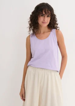 bonprix Lot de 5 débardeurs longs 100% coton|Femme Tricots De Peau|Basiques