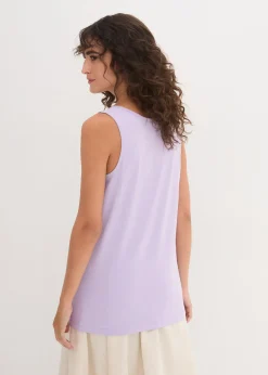 bonprix Lot de 5 débardeurs longs 100% coton|Femme Tricots De Peau|Basiques