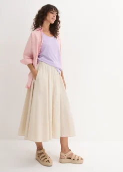 bonprix Lot de 5 débardeurs longs 100% coton|Femme Tricots De Peau|Basiques