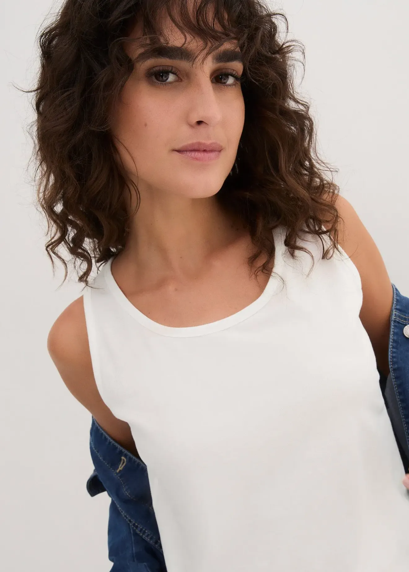 Femme bonprix Tricots De Peau|Basiques|Lot de 5 débardeurs longs 100% coton