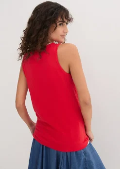 bonprix Lot de 5 débardeurs longs 100% coton|Femme Tricots De Peau|Basiques